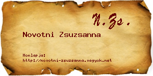 Novotni Zsuzsanna névjegykártya