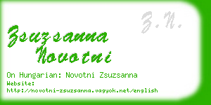 zsuzsanna novotni business card